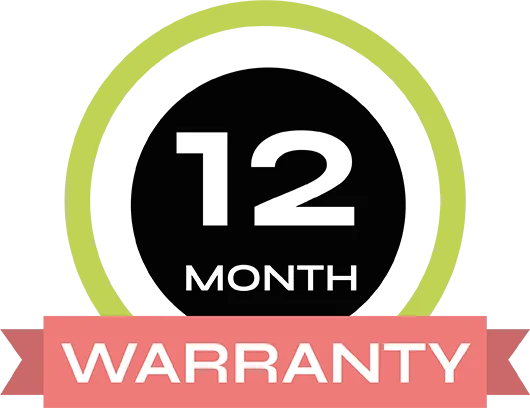 12 months warranty on all services