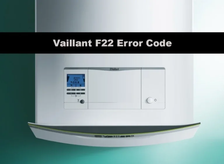 vaillant boiler f22 error code